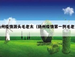 扬州疫情源头毛老太（扬州疫情第一例毛老太）