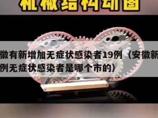 安徽有新增加无症状感染者19例（安徽新增一例无症状感染者是哪个市的）