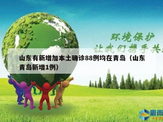 山东有新增加本土确诊88例均在青岛（山东青岛新增1例）